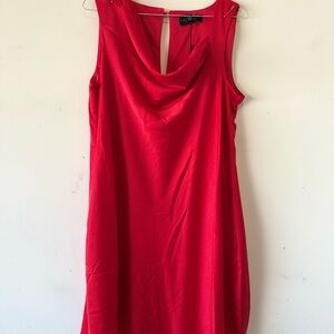 Laundry By Shelli Segal Vibrant Red Backless Dress